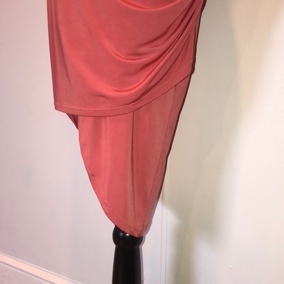 Charlotte Russe Silky Peach Dress - Picture 3 of 11